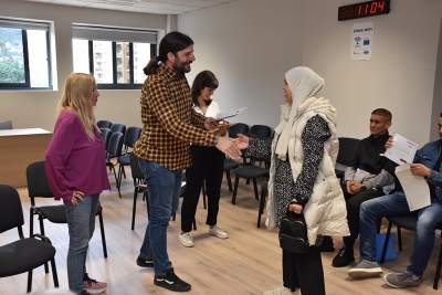 Lliurament de diplomes del curs.