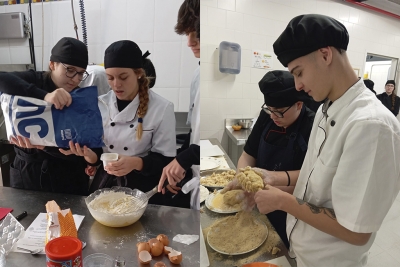 Elaboració dels plats. (imatge: PFI-PTT de Montornès)