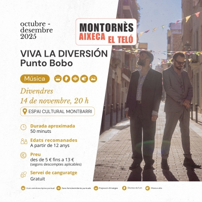 Cartell del concert  "Viva la diversión".