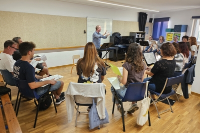 El MontCor, el cor d'adults de l'Escola Municipal de Música, Dansa i Aula de Teatre.