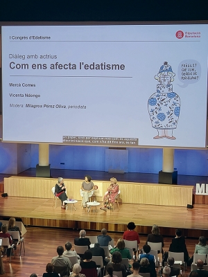 Una de les taules rodones del I Congrés d'Edatisme de la Diputació de Barcelona.