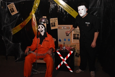 Personatges d'"Scream" al Túnel del terror.