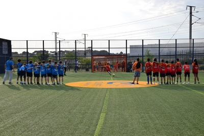 Tanda de penals d'un dels partits.