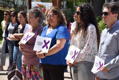 "Diguem PROU a la violència masclista".