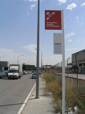 Parada de bus de la línia intermunicipal