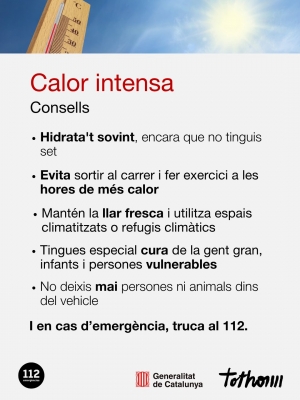 Consells davant episodis de calor.