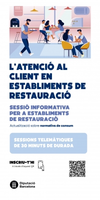 Cartell de les sessions per a establiments de restauració.