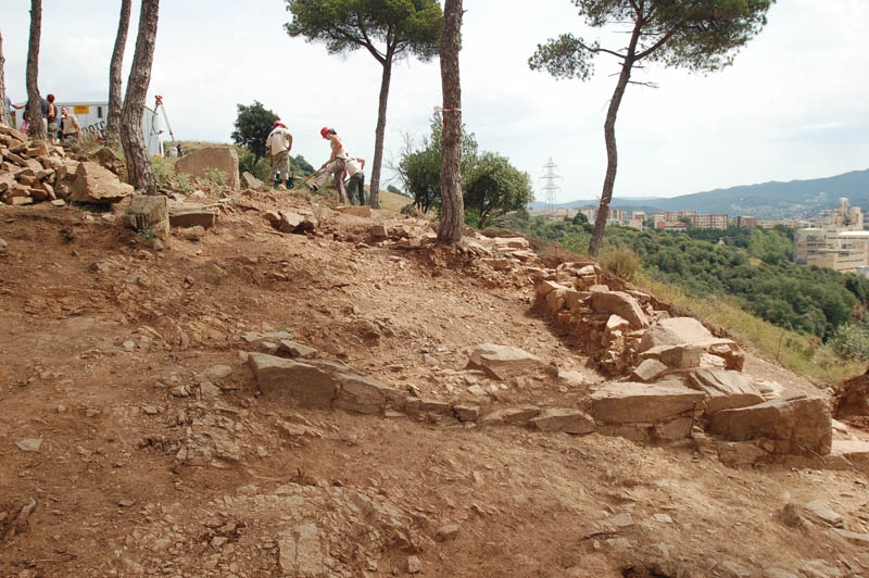 Treballs al jaciment romà