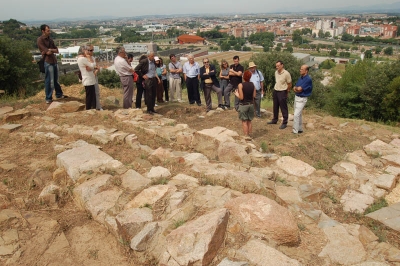 Visita guiada als treballs d'excavació per a representants municipals i empresaris de l'entorn (16 de juliol de 2008)