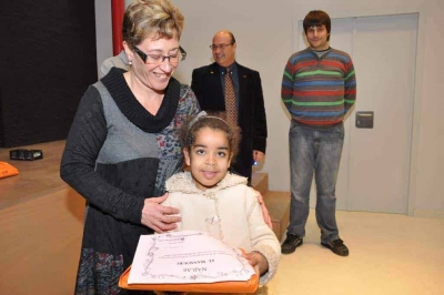 Najlae El Mansouri, guanyadora en la categoria de 1r i 2n de primària
