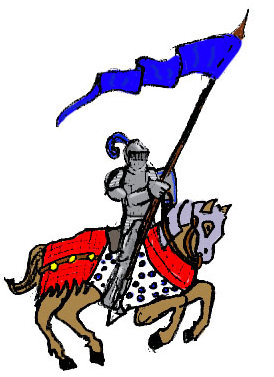 Dibuix d'un cavaller medieval