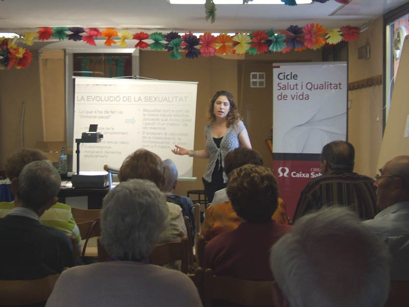 Un moment de la darrera sessió, dedicada a la sexualitat quan ens fem grans