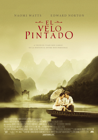 Cartell de la pel·lícula "The Paited Veil" en la versió espanyola