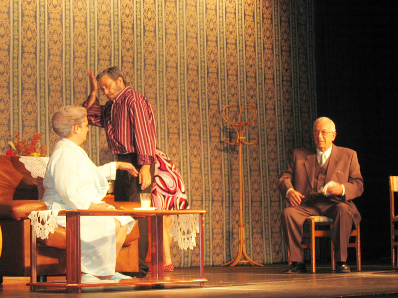 Imatge d'una representació del grup avançat de l'Aula de Teatre