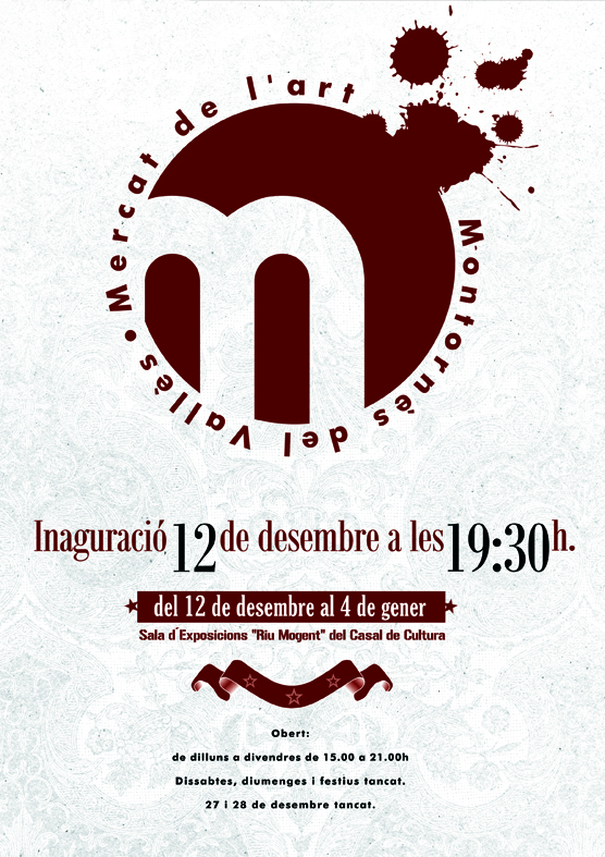 Cartell anunciador del I Mercat de l'art de Montornès