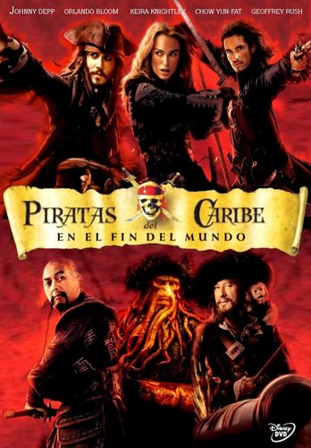Cartell de promoció de la pel·lícula "Piratas del Cariber: en el fin del mundo"