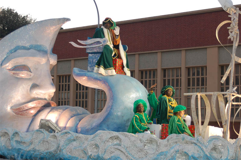 El rei Baltasar i els seus patges durant la cavalcada de l'any passat