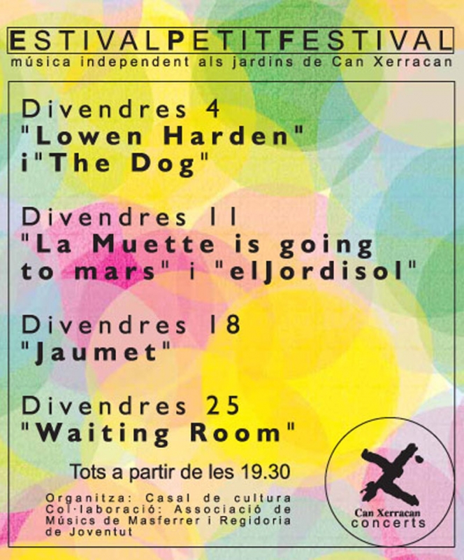 Imatge de la promoció dels concerts petit format "Estival Petit Festival"