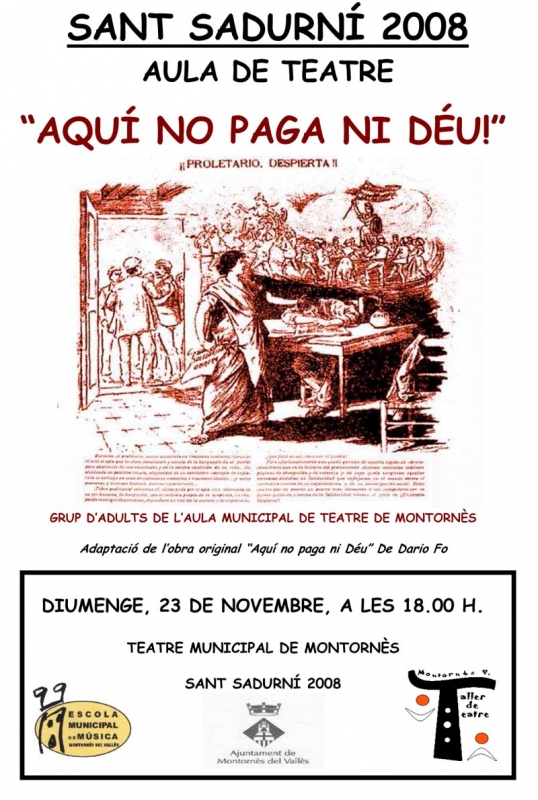 Cartell anunciador de l'obra 