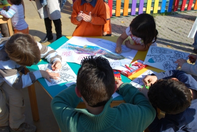 Tallers de dibuix per infants. Sant Jordi 2008