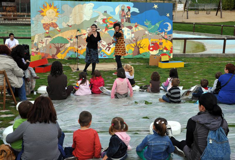 Mercè Rubí i Mon Mas a la Marató de contes d'enguany