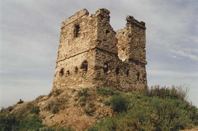 La torre del Telègraf abans de la restauració