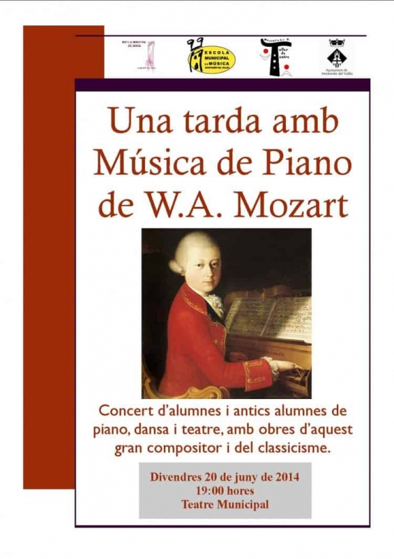 Una tarda amb música de piano de W.A. Mozart