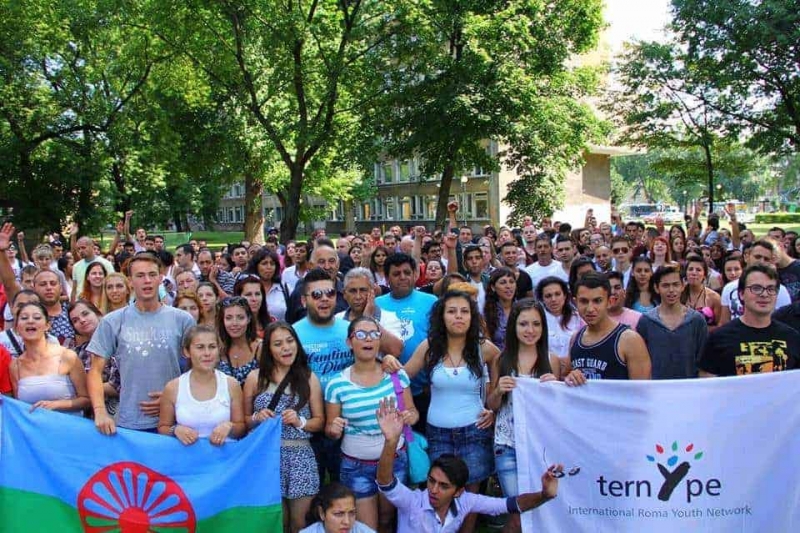 69è aniversari del genocidi del poble gitano, l'any passat a Cracòvia. (Font: Facebook de Dik I Na Bistar Look and Don't Forget)