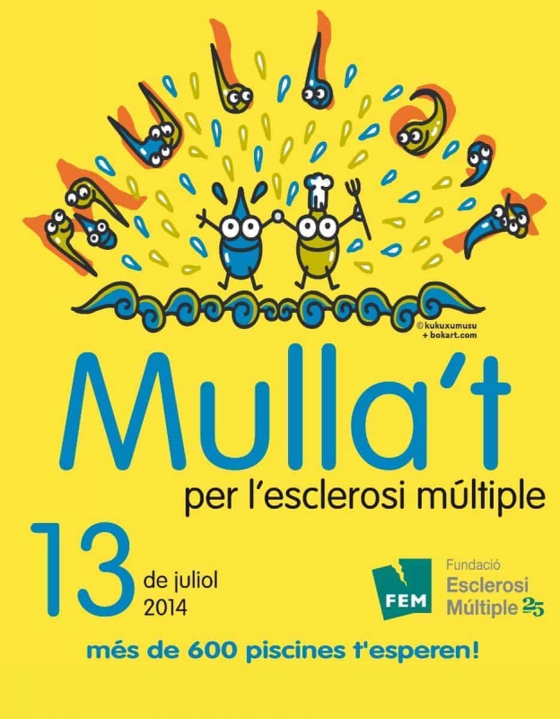 Cartell de la campanya 2014 del "Mulla't per l'esclerosi múltiple"
