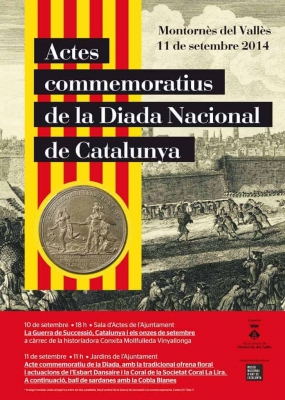 Cartell anunciador dels actes de la Diada