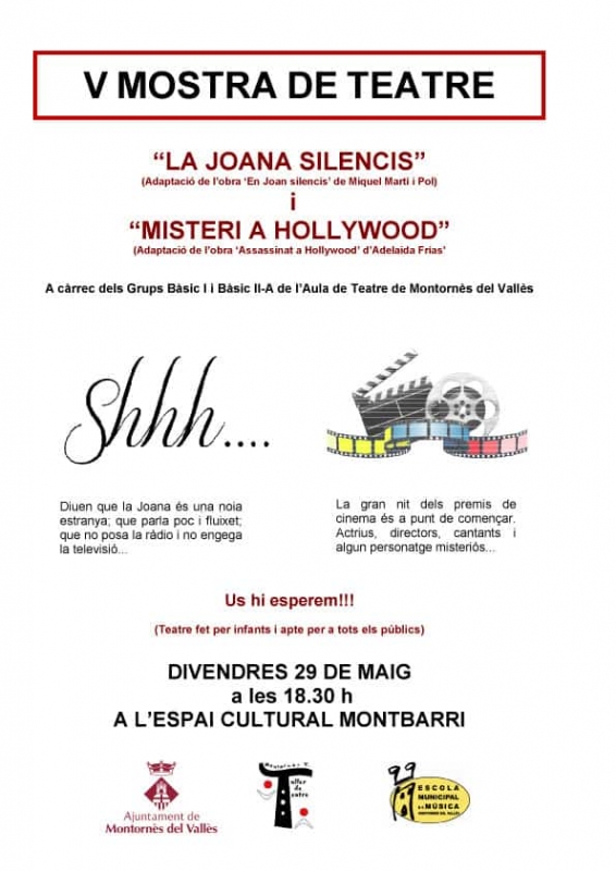 El cartell de les representacions