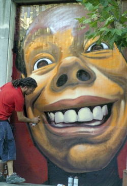 Art al carrer. Exhibició de grafits.