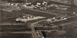 Vista aèria de les primeres fàbriques de Concentració industrial Vallesana, 1963. C.I.V.