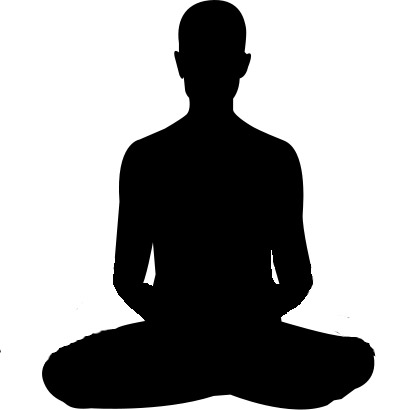 Una de les posicions de meditació de ioga més conegudes (Wikimedia commons)