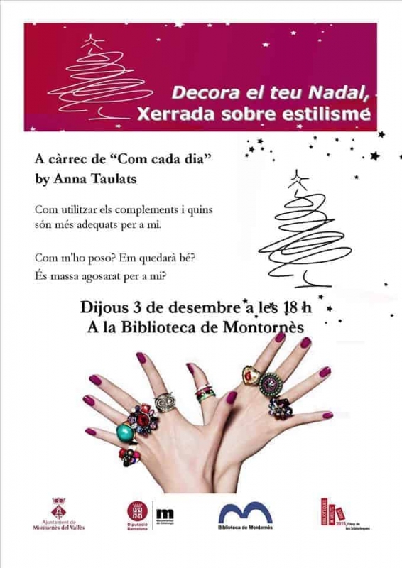 Cartell de la xerrada sobre estilisme