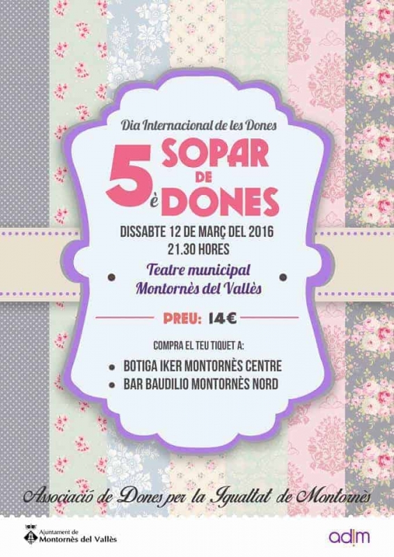 Cartell de Sopar de Dones