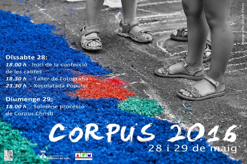 Cartell Festes del Corpus 2016 a Montornès