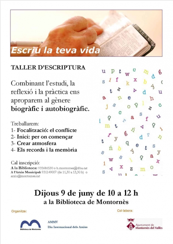 El cartell de l'activitat