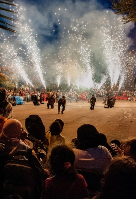 Espectacle de foc (Imatge d'arxiu)