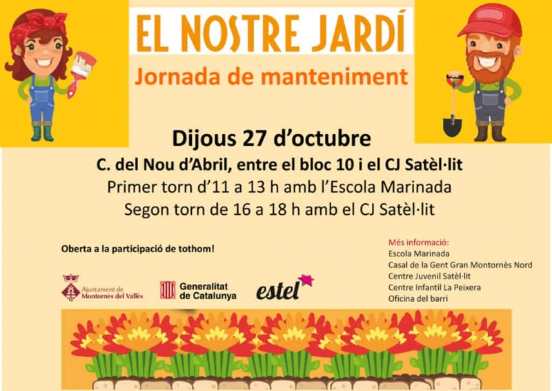 Cartell Jornada de manteniment El Nostre Jardí