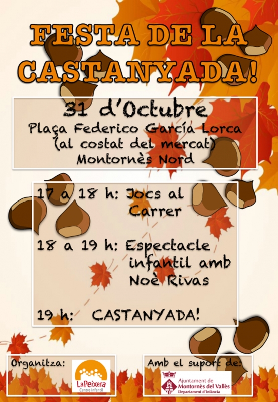 Cartell Castanyada Infantil 2016