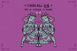 Portada del CD ContraRap25N (Disseny de Marta Magenta)