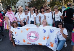 16/09/2016 - Membres de l'ass. ADIM i la campanya "No és No"