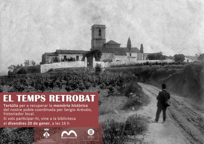 Cartell de la tertúlia "El temps retrobat"