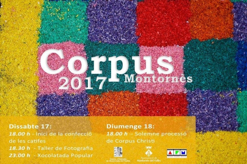 Cartell Festes del Corpus 2017 a Montornès