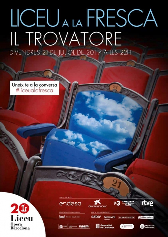 Cartell Liceu a la Fresca: "Il Trovatore"