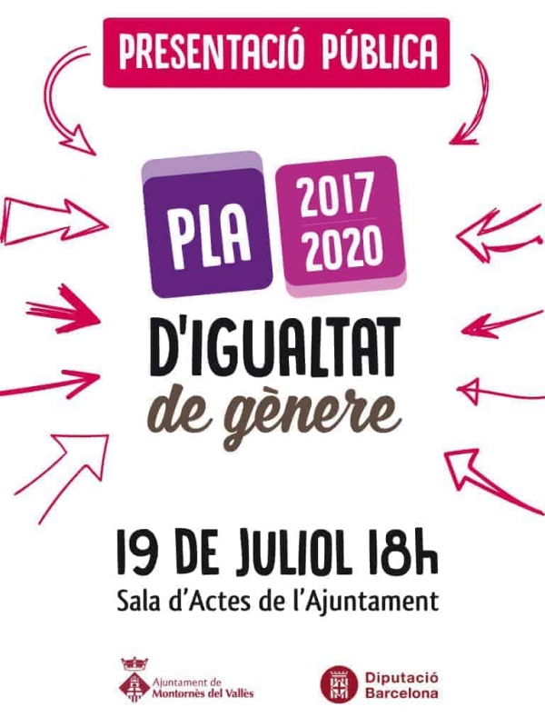 Imatge de promoció de la presentació del II Pla d'Igualtat