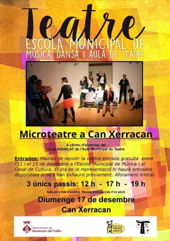 Cartell de les sessions de Microteatre