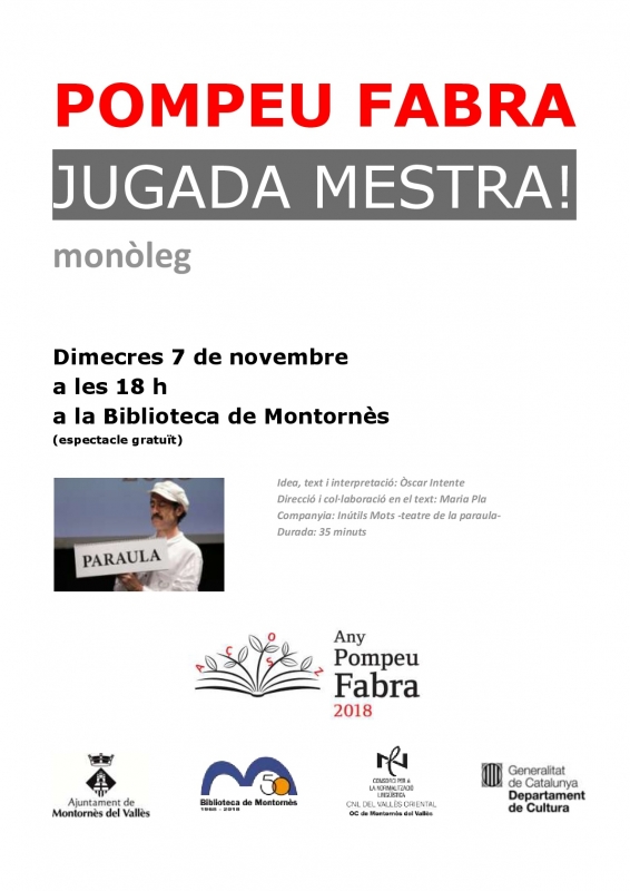 Cartell del monòleg