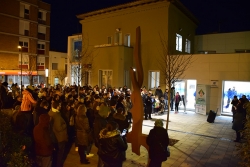 Concentració contra les violències masclistes convocada per la Taula per la Igualtat